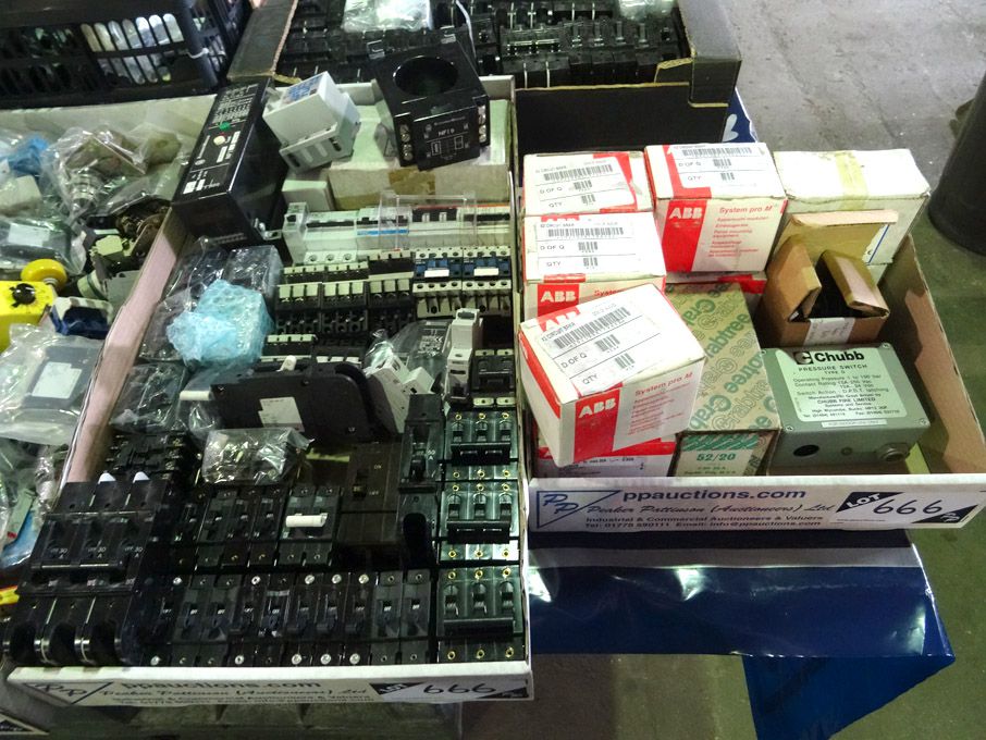 Large Qty various breakout switches in 4 boxes - L...
