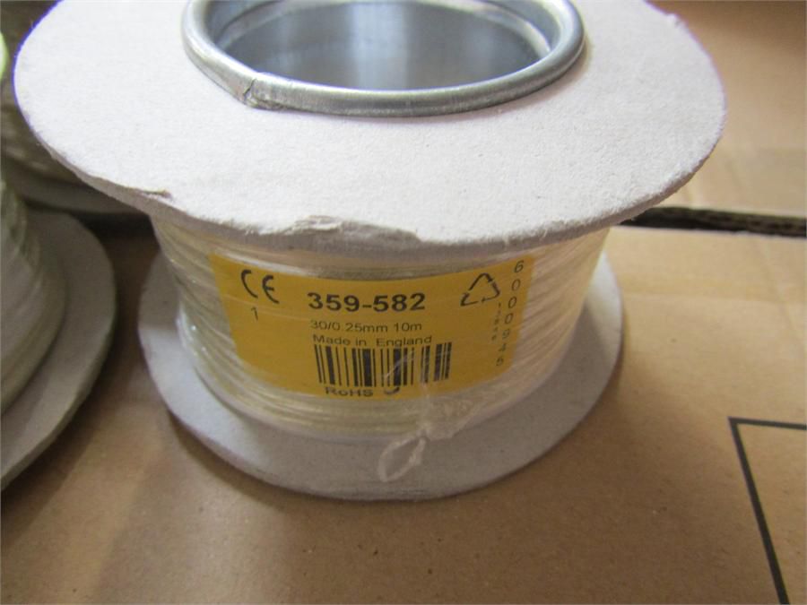 4 reels (10m per reel) brown single core harsh env...