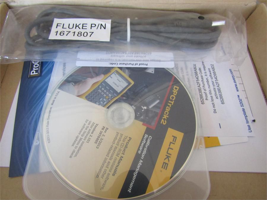 FLUKE 750SW DPC/TRACK2 software, RS P/N 7442537 -...