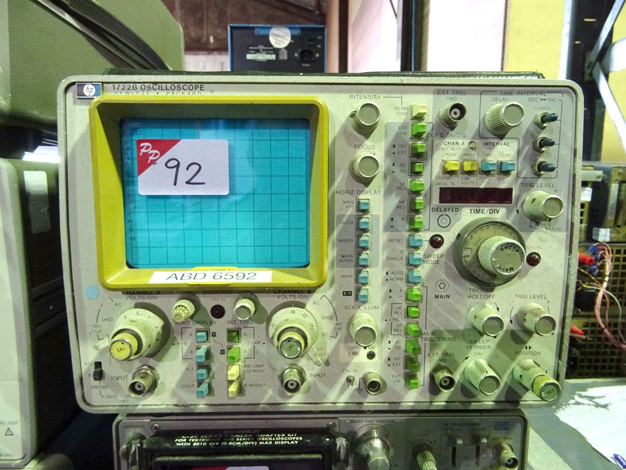 HP 1722B 275MHz oscilloscope - Lot Located at: Aun...