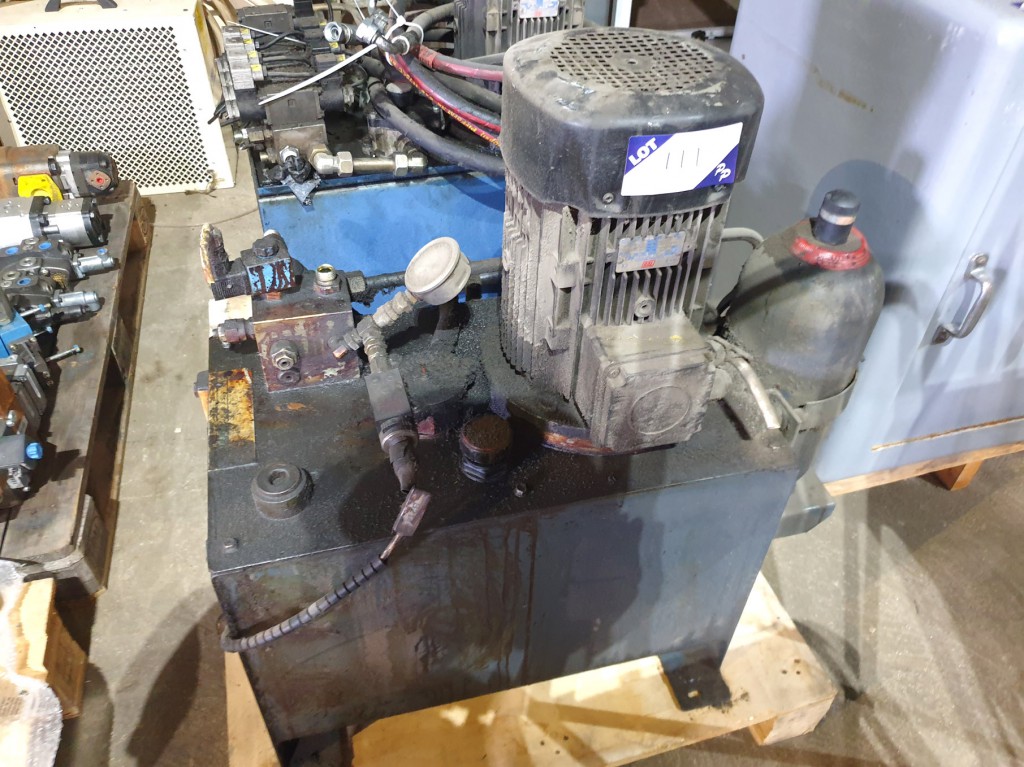 Hydraulic power pack, tank size 600x350mm - Lot lo...
