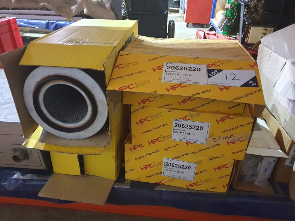 5x HPC 20625220 compressed air systems v-belts, 2x...