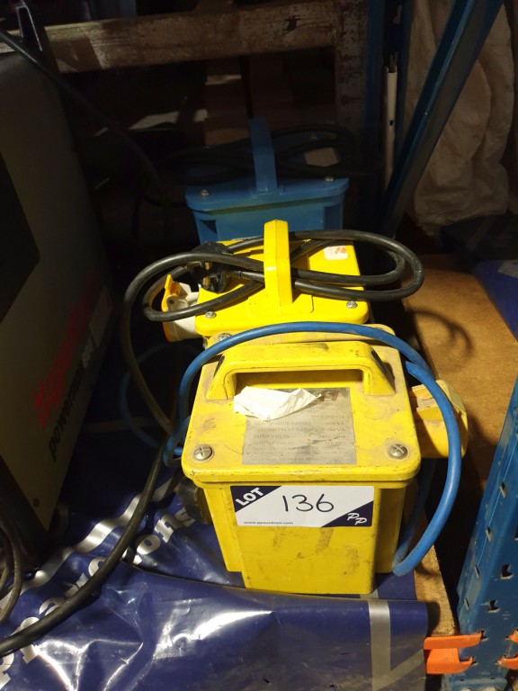 3x various 110v transformers - Lot located at: PP...