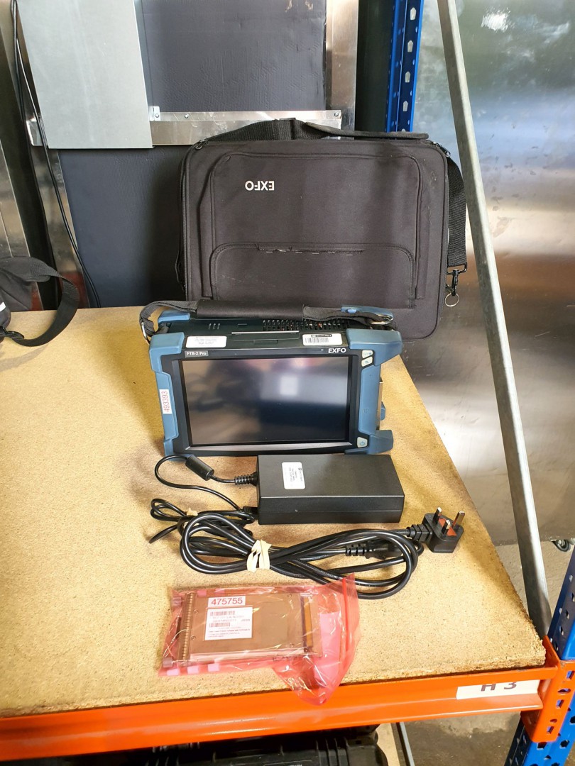 EXFO FTB-2 Pro handheld test set with input card i...