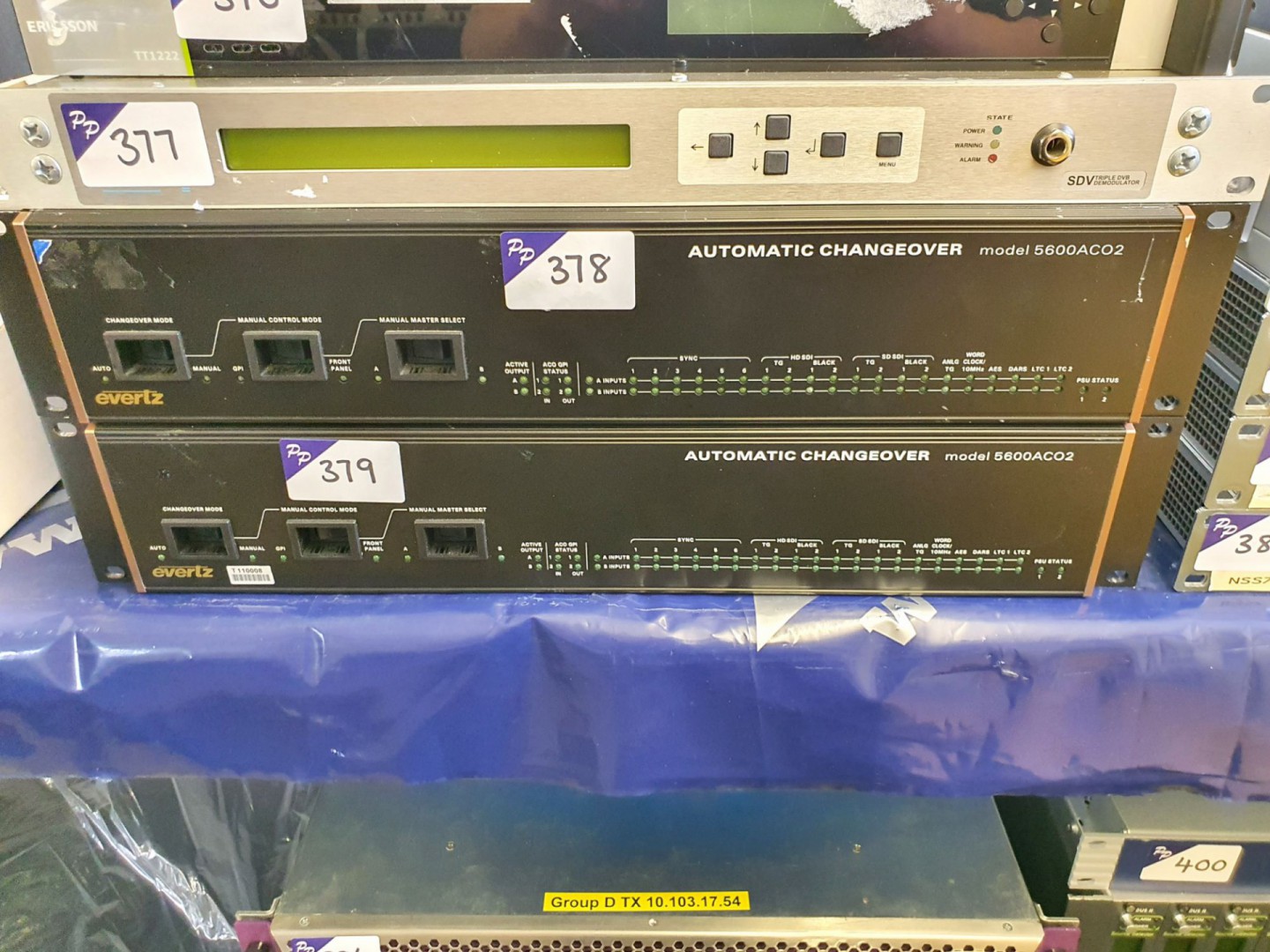 Evertz 5600 AC02 automatic changeover