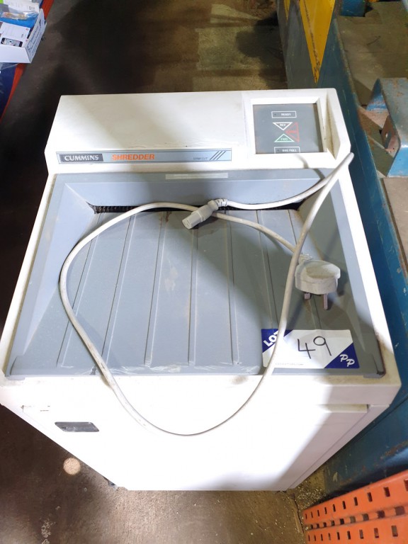Cummins 155-9050-00 electric shredder, 240v - Lot...