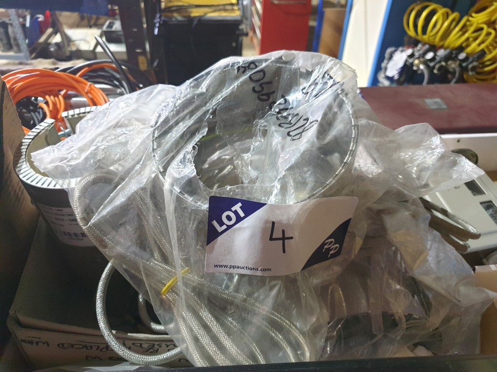 Qty various 6", 4" stainless stell heating collars...