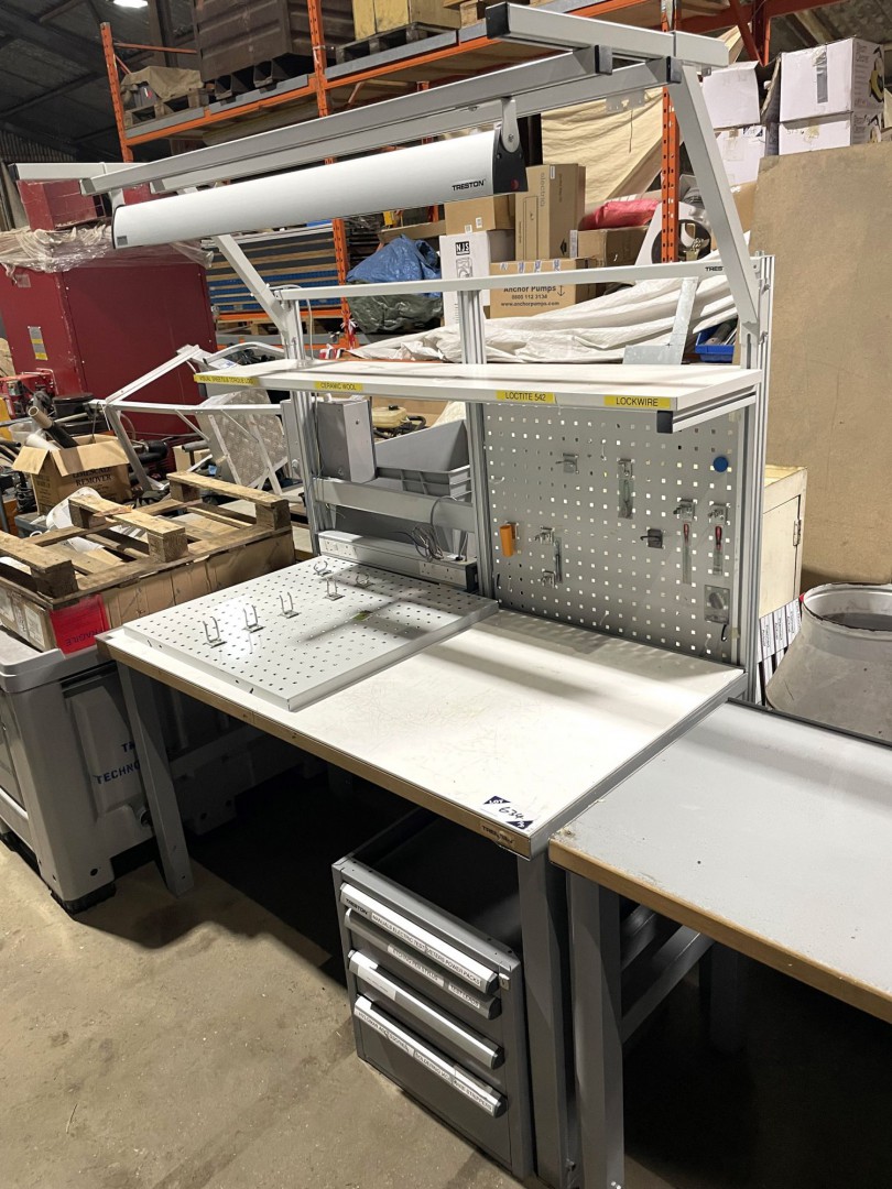 Treston laboratory workbench, 1500x750mm with sock...