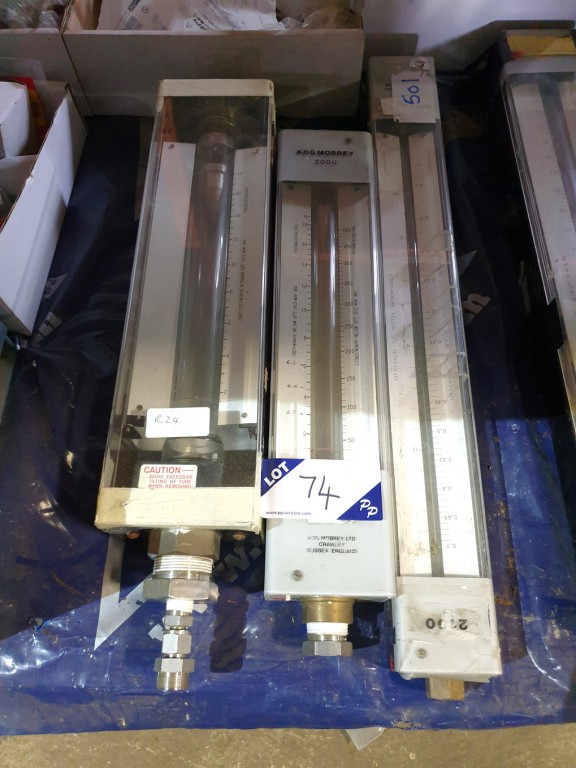 3x various KDG flow meters - Lot located at: PP Sa...