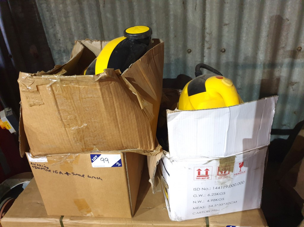 5x Ideal Sourcing 8902 steam cleaners (spares or r...