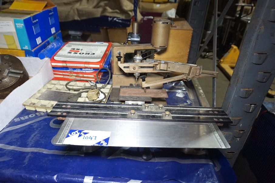 M multi graver bench type engraver with letters &...
