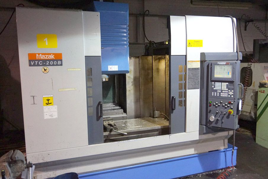 Mazak VTC-200B CNC VMC, Mazatrol 640M PC-Fusion CN...