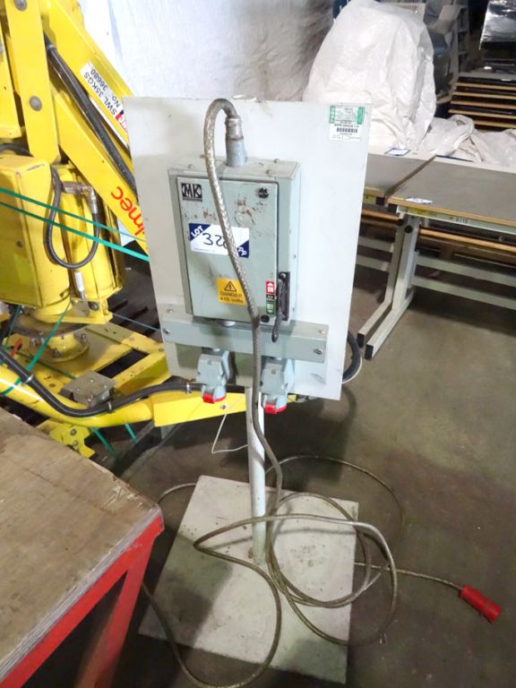 MK Switchgear 3 phase panel on stand - lot located...
