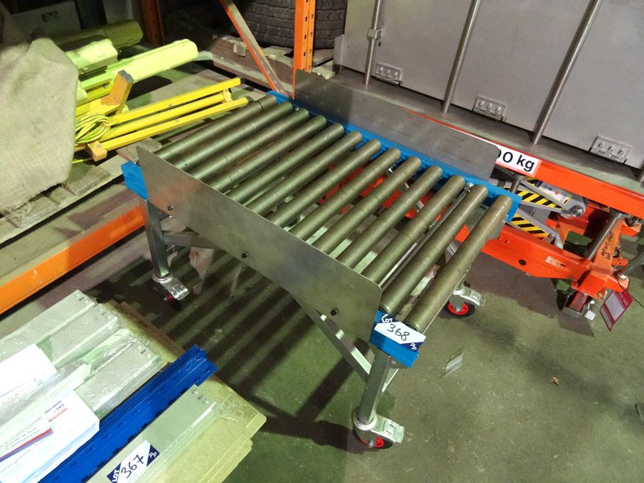 600mm wide mobile rollers - lot located at: Aunby,...