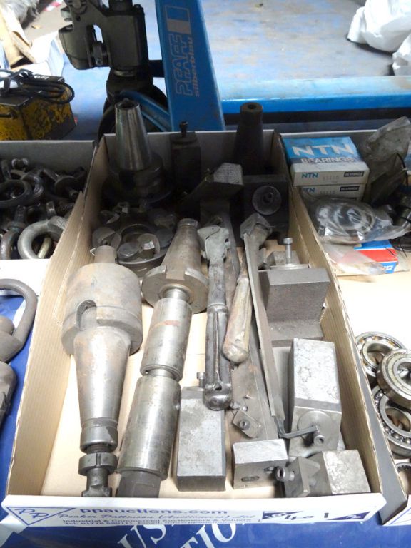 Qty taper tool holders, milling cutters etc - lot...