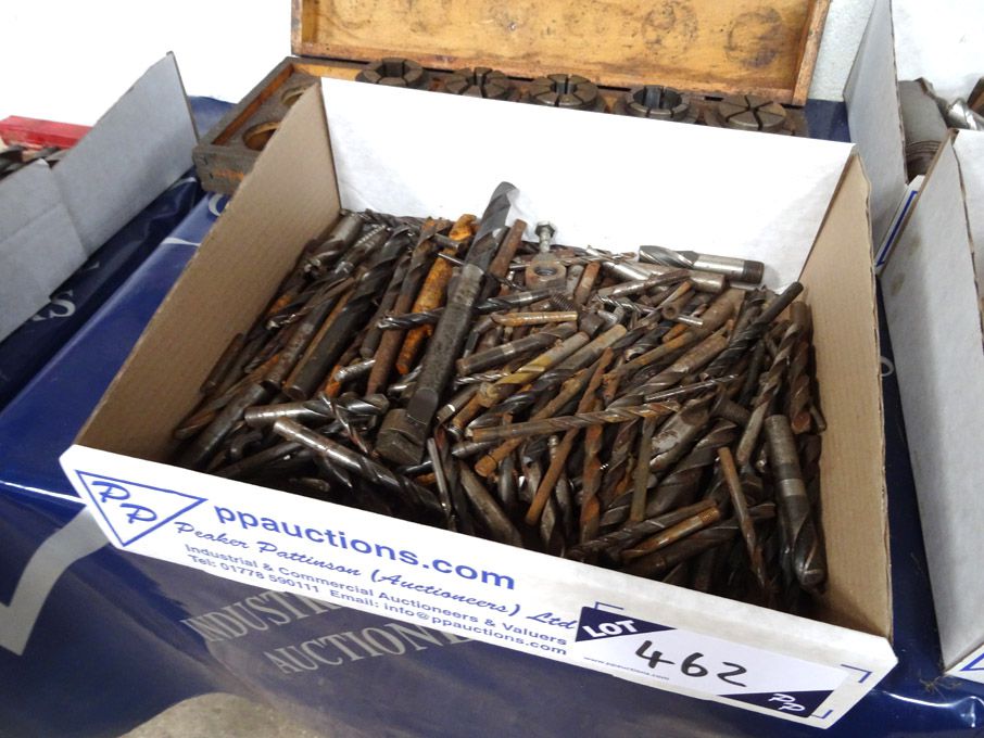 Qty HSS twist drills, taps etc - lot located at: S...