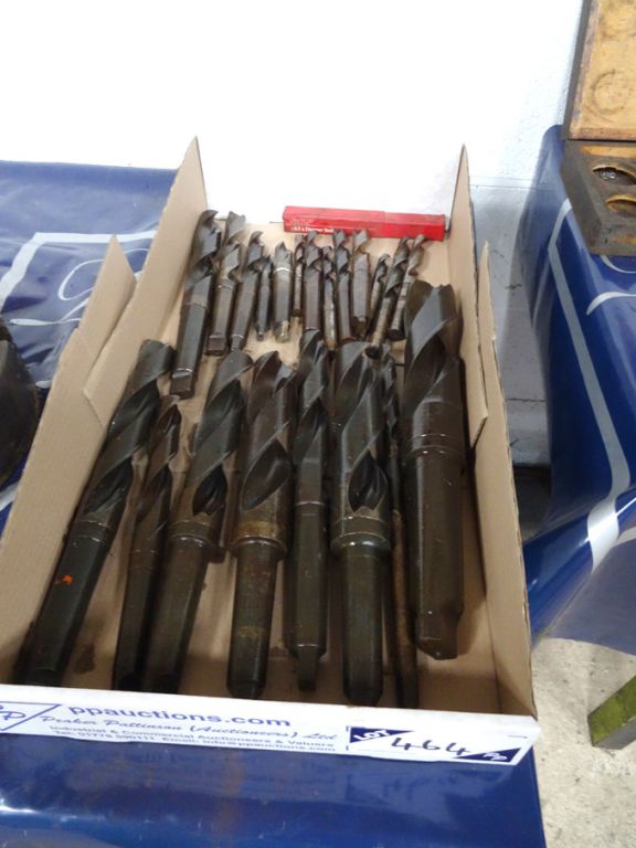 Qty HSS taper / straight shank twist drills to 58m...