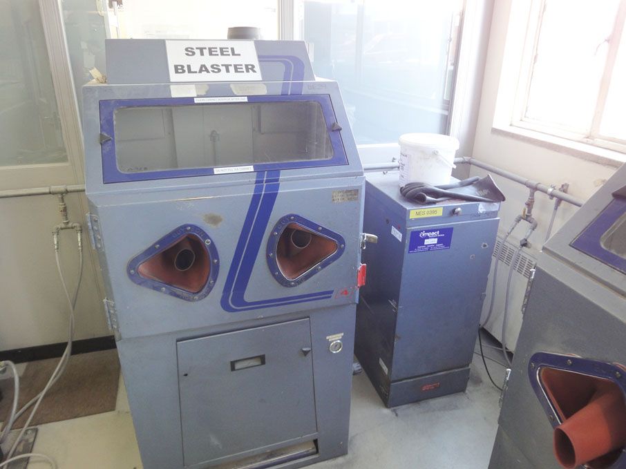Guyson model 4 blast cleaning cabinet with extract...