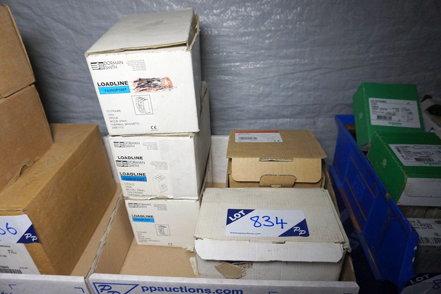 3x Dorman Smith load line 3 pole MCCB, 25kva, 2x c...