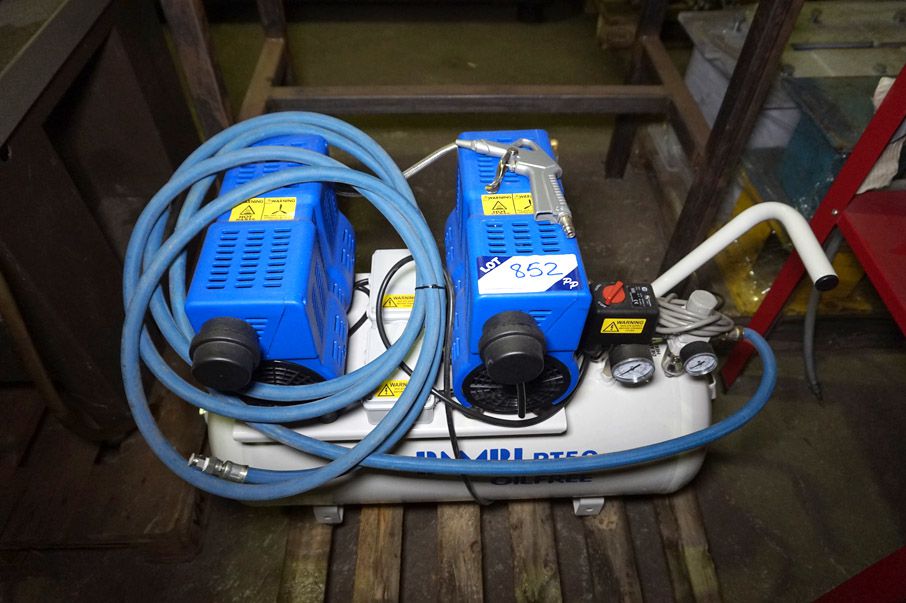 Bambi PT50 oil free air compressor, 50ltr air rece...