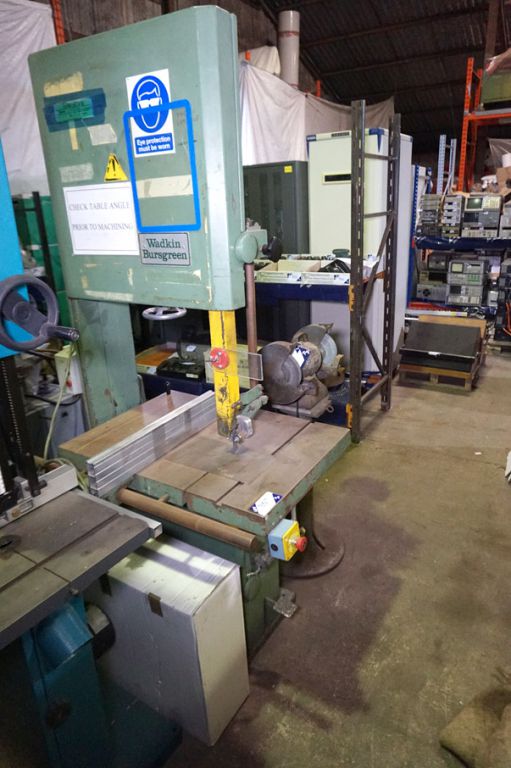 Wadkin Bursgreen C5 vertical band saw, 830x600mm b...