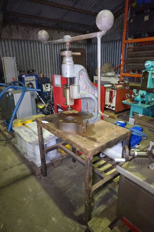 Norton 4DB flypress on stand - Lot Located at: PP...