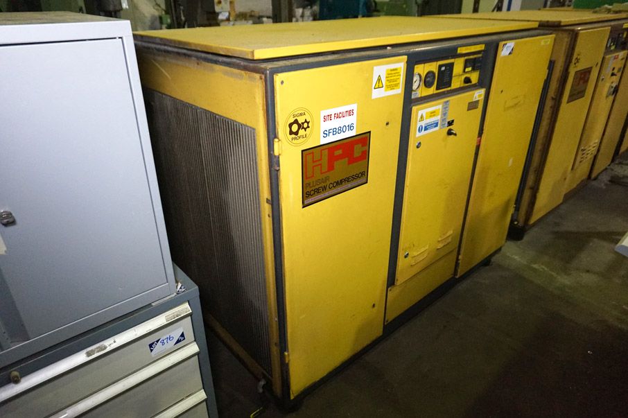 HPC Plusair CS120 screw compressor, 75kW - Lot Loc...