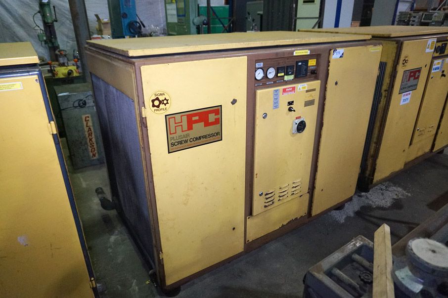 HPC Plusair CS120 screw compressor, 75kW - Lot Loc...
