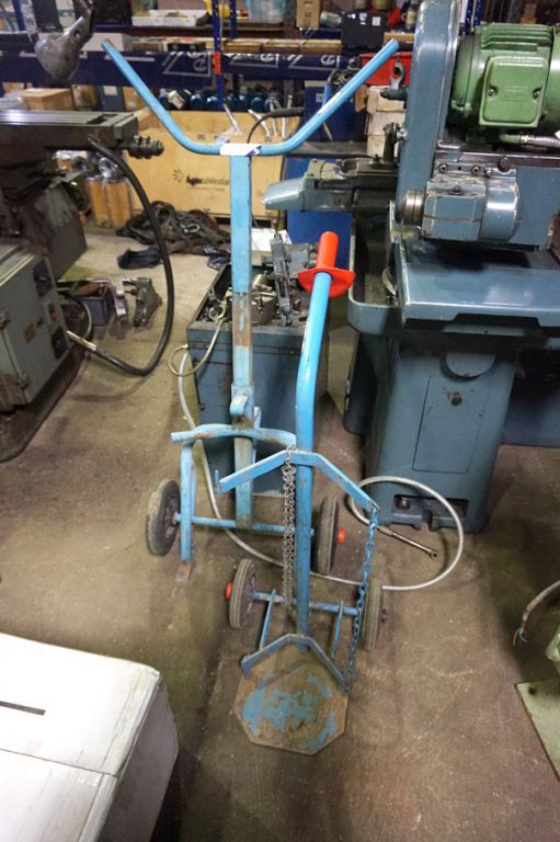 2x mobile bottle / barrel trolleys - Lot Located a...
