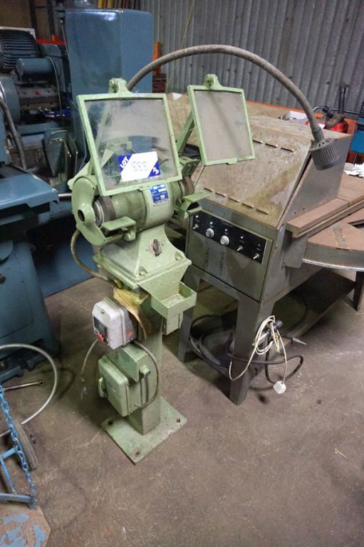EG 8" DE grinder on stand - Lot Located at: PP Sal...