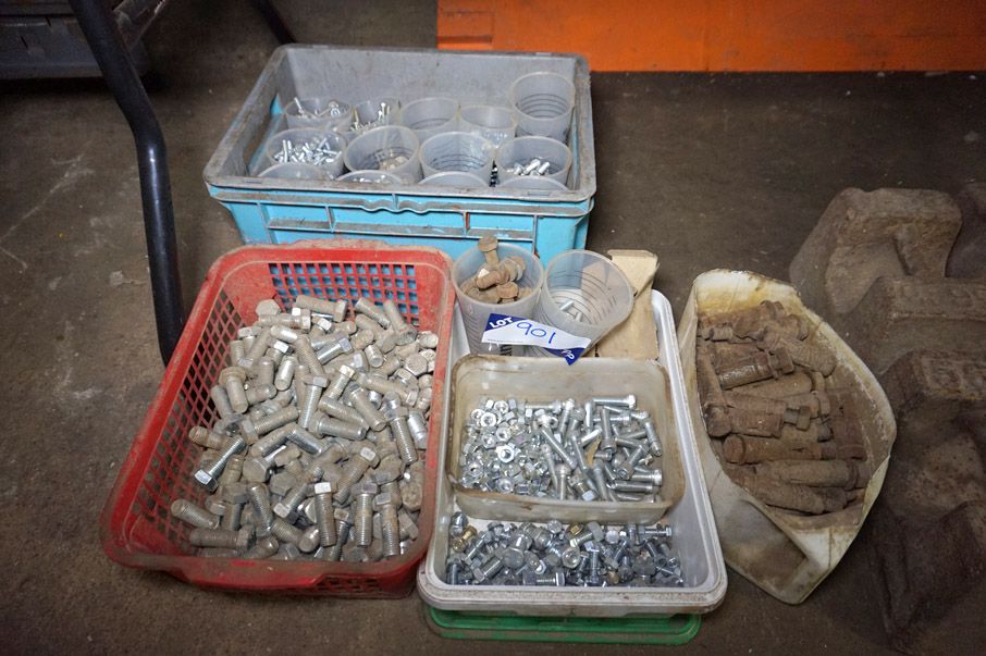 Qty various nuts & bolts - Lot Located at: PP Sale...