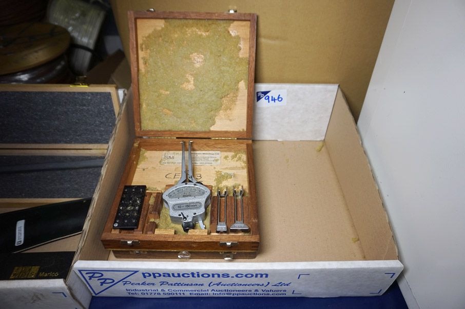 2x Interapid grove / dial clock calipers in boxes...