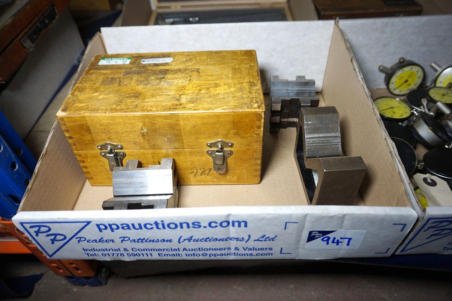 Eclipse magnetic Vee block in case, Qty various Ve...