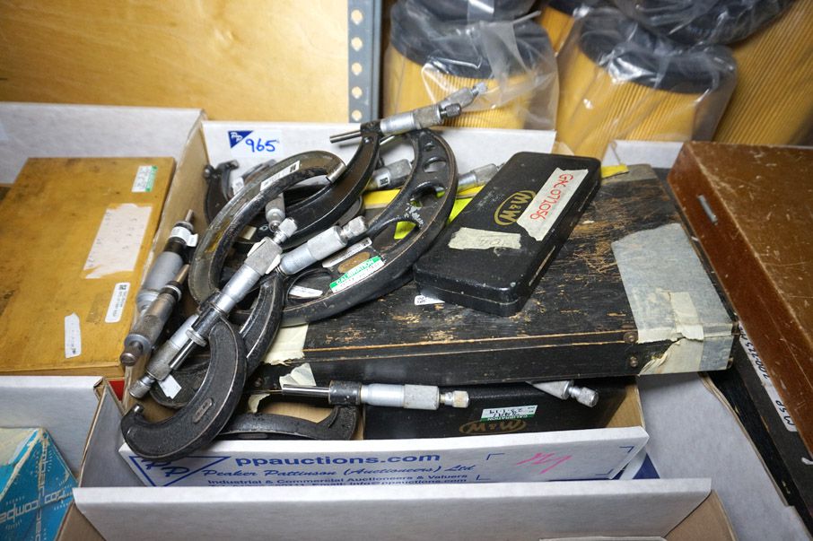 Qty various metric micrometers - Lot Located at: P...