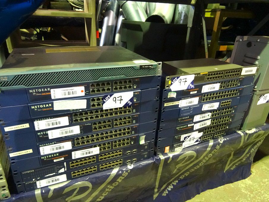 Qty various Netgear 10 / 100 / 1000 mbps fast Ethe...