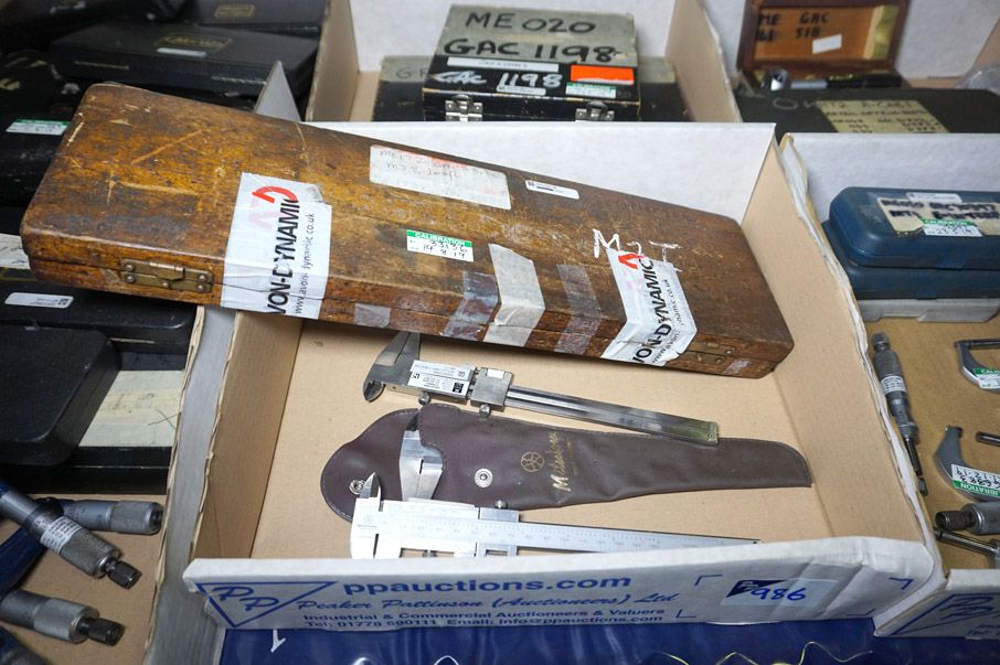 4x Mitutoyo verniers - Lot Located at: PP Saleroom...