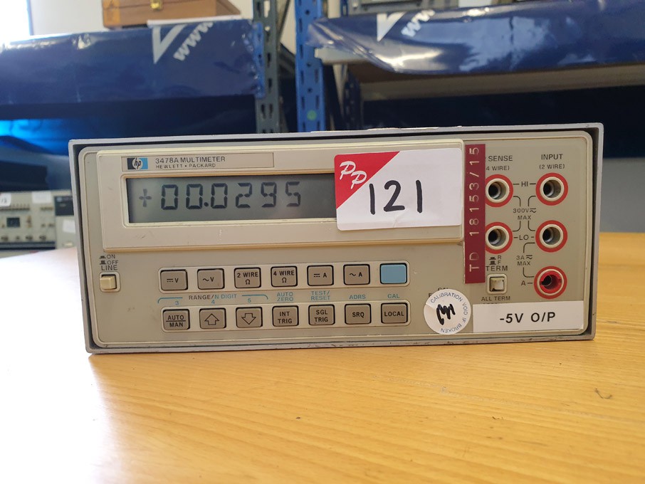 HP 3478A digital multimeter - lot located at: PP S...