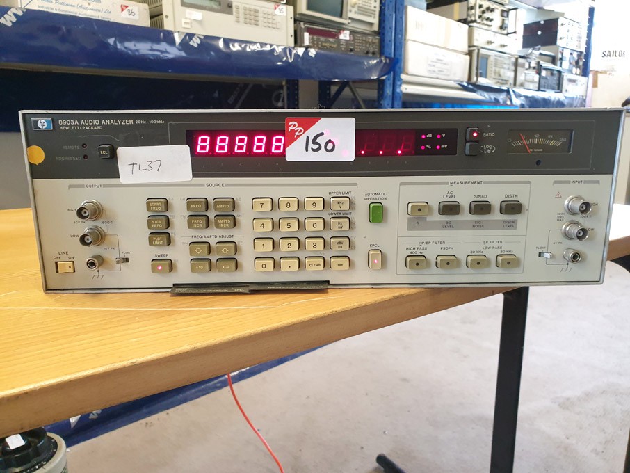 HP 8903A audio analyser, 20Hz - 100kHz - lot locat...