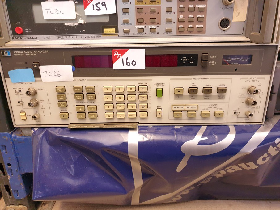 HP 8903B audio analyser - lot located at: PP Saler...