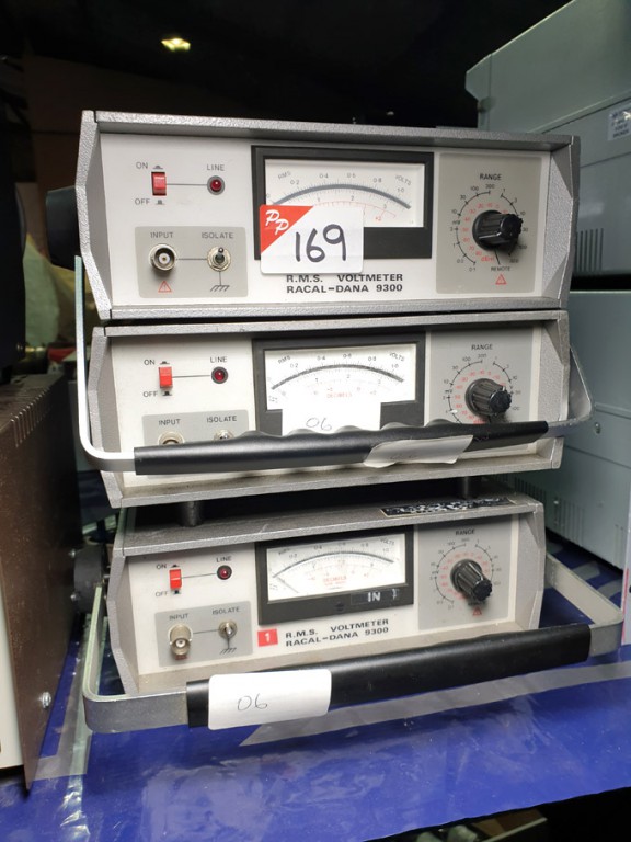 3x Racal 9300 RMS voltmeters - lot located at: PP...