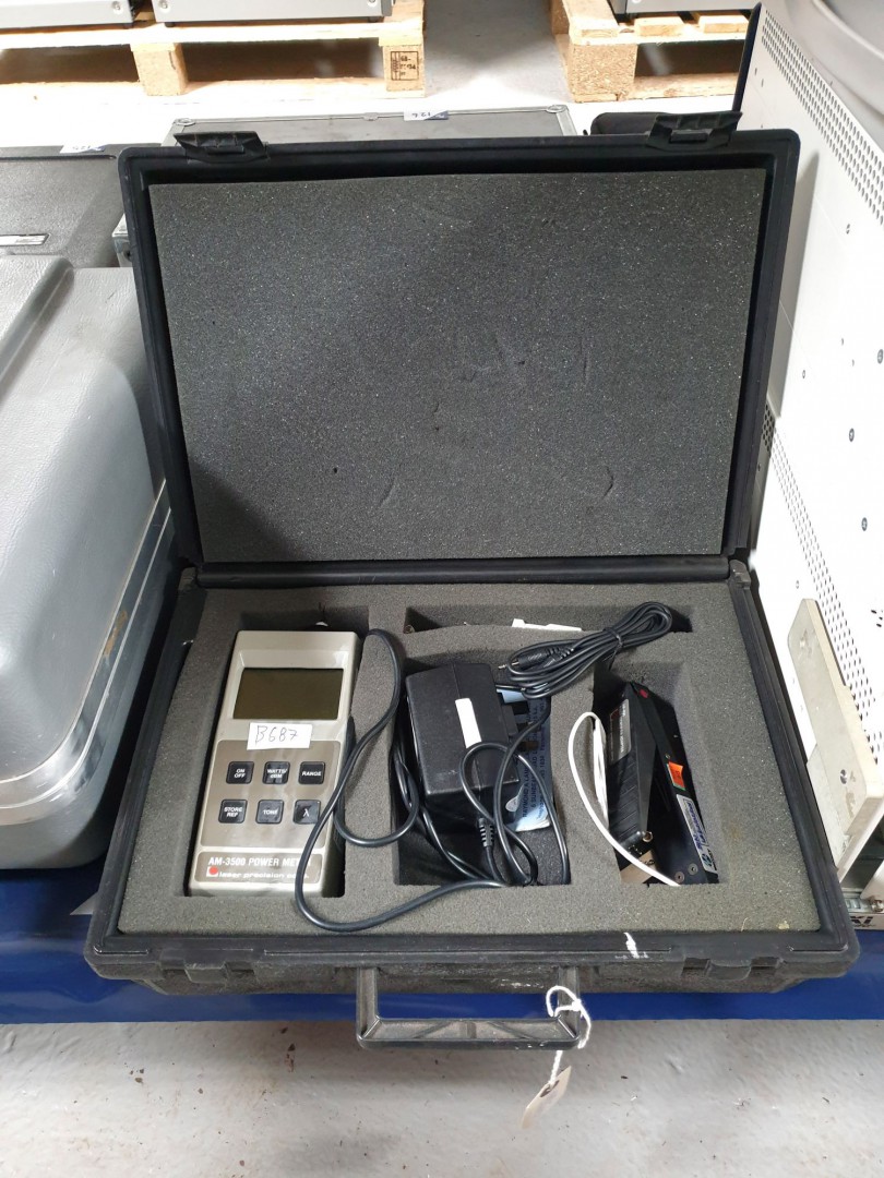 Laser Precision AM3500 power meter in case with ac...