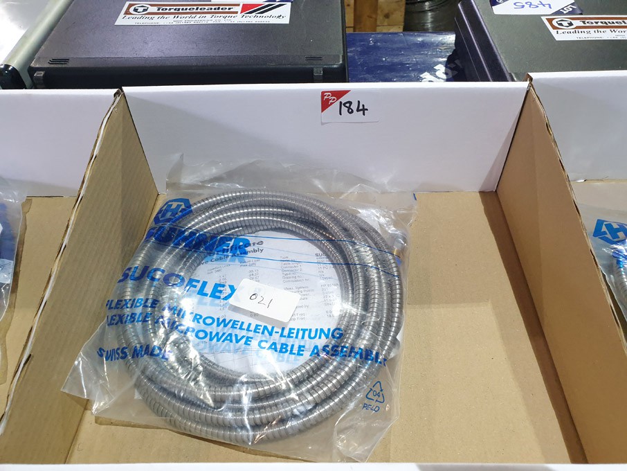 Huber & Suhner Sucoflex 104B RF cable in bag with...