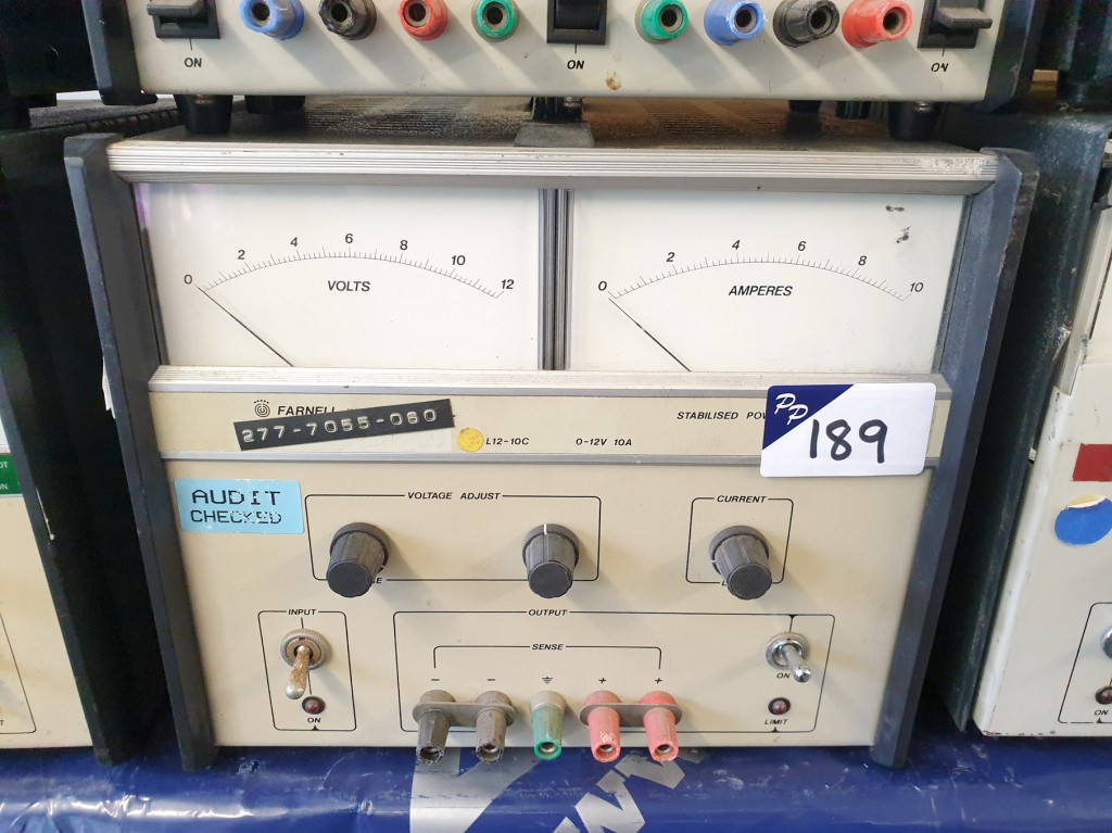 Farnell L12-10C power supply, 0-12v / 0-10A