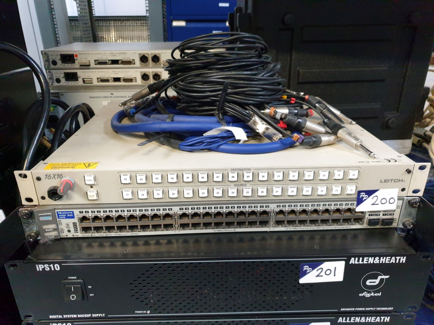 Leitch 16x16 multi channel switcher, HP Procure 26...
