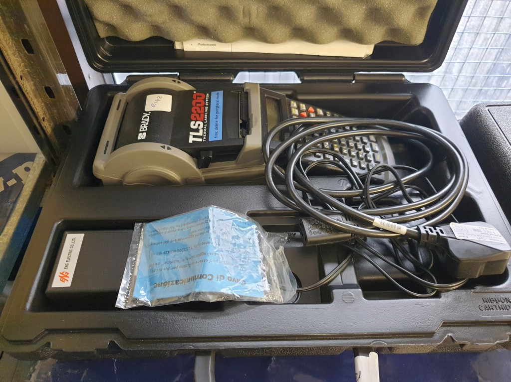 Brady TLS2200 labelling system with manuals in cas...