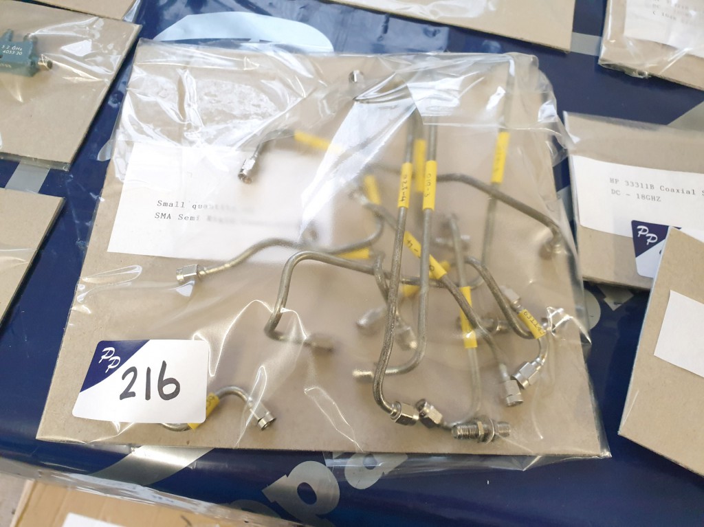 Small quantity of SMA semi-rigid connectors