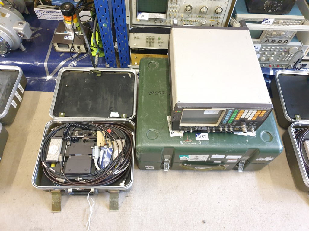 Marconi 2955 radio comms test set in transit case...
