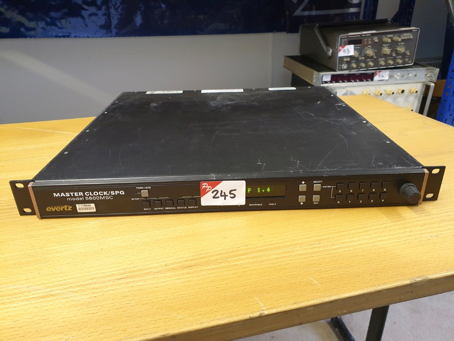Evertz 5600MSC master clock / SPG - lot located at...