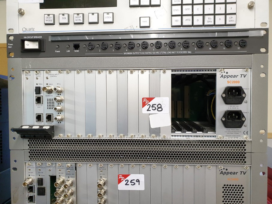 Appear TV SC2000 chassis with plug in cards inc: G...