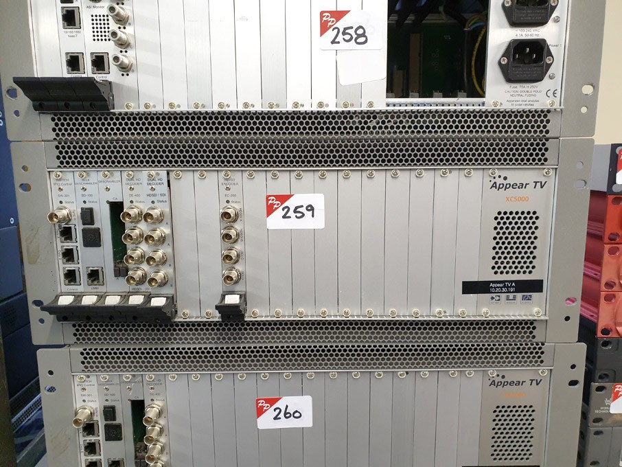 Appear TV XC5000 chassis with plug in cards inc: E...